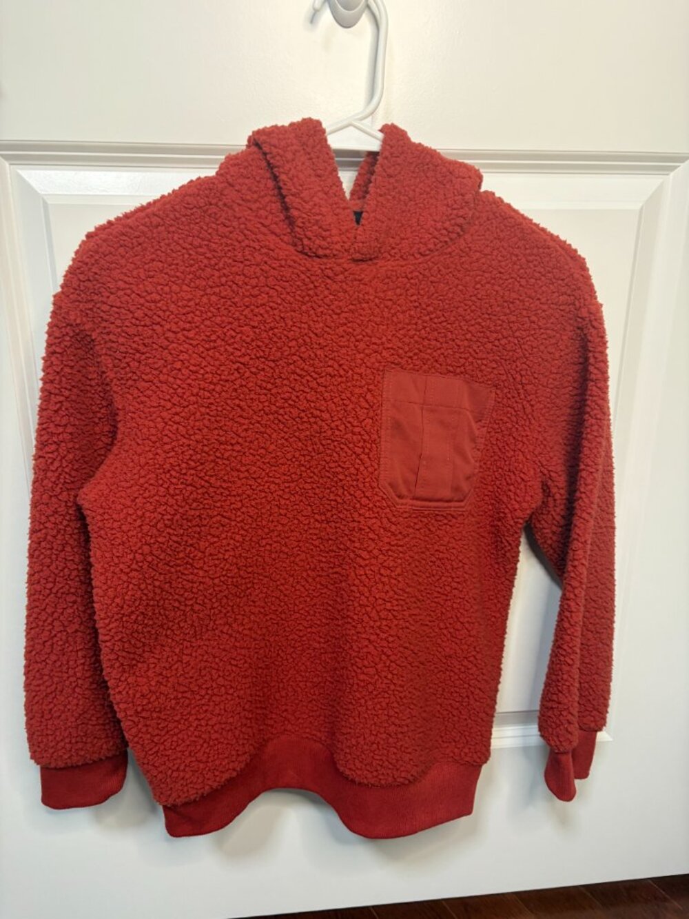 Boys Old Navy Boys Red Hooded Fleece Size L (10/12) NWOT